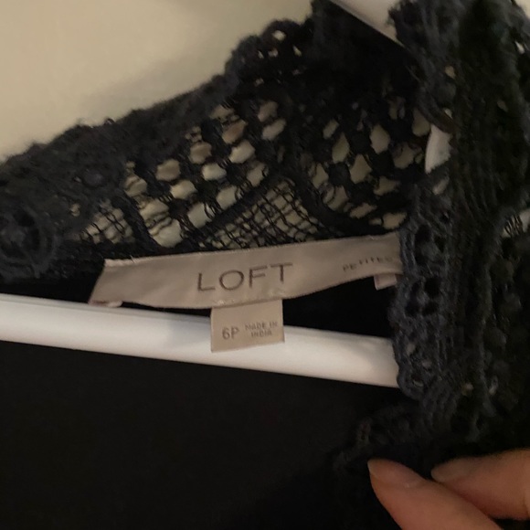 LOFT black lace dress - Picture 2 of 7